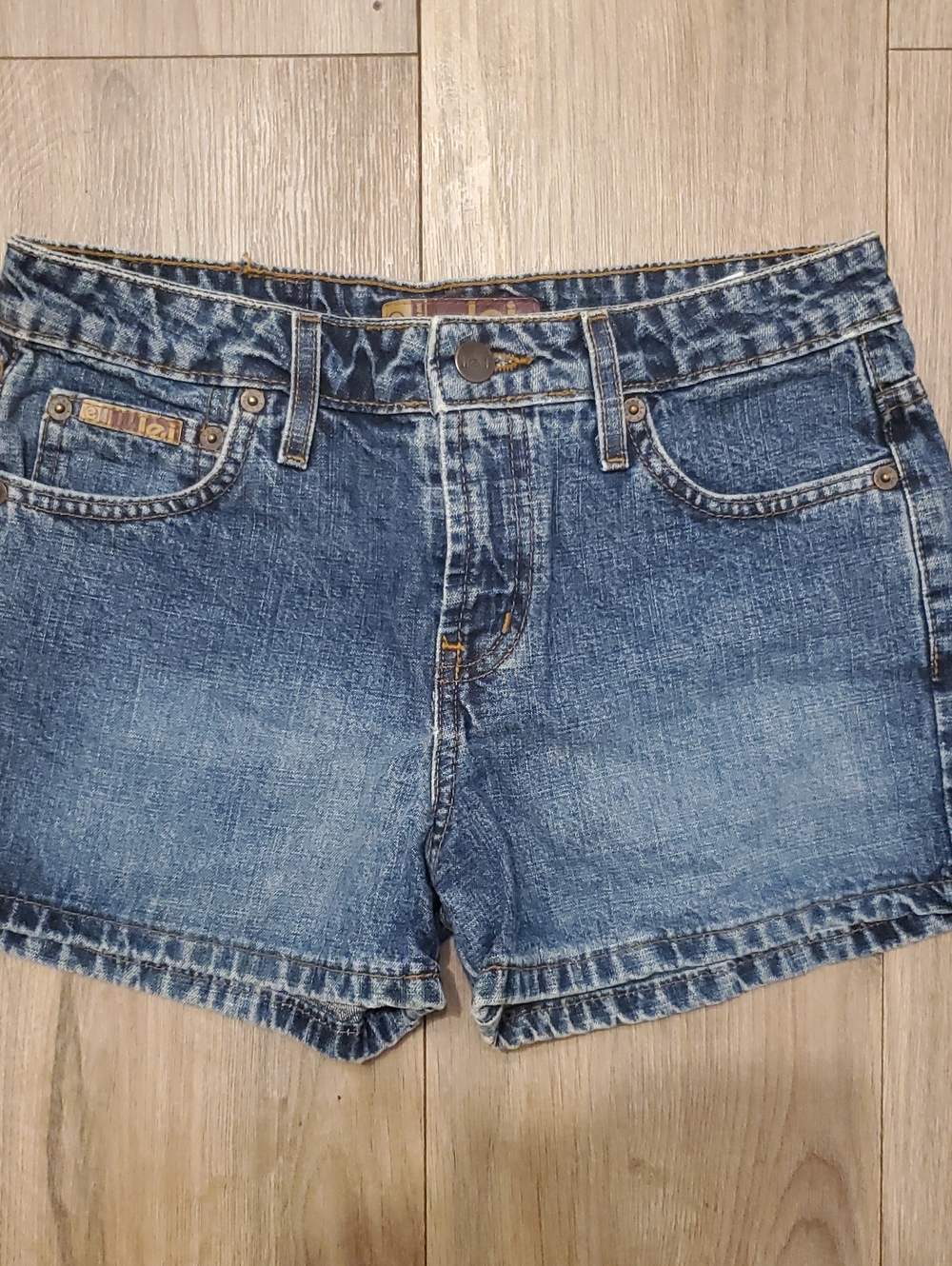 lei Blue Washed Denim Jean Shorts
